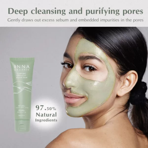 Inna Organic_Clarifying Green Clay Mousse Mask
