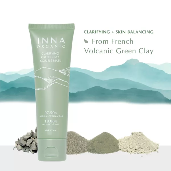 Inna Organic_Clarifying Green Clay Mousse Mask