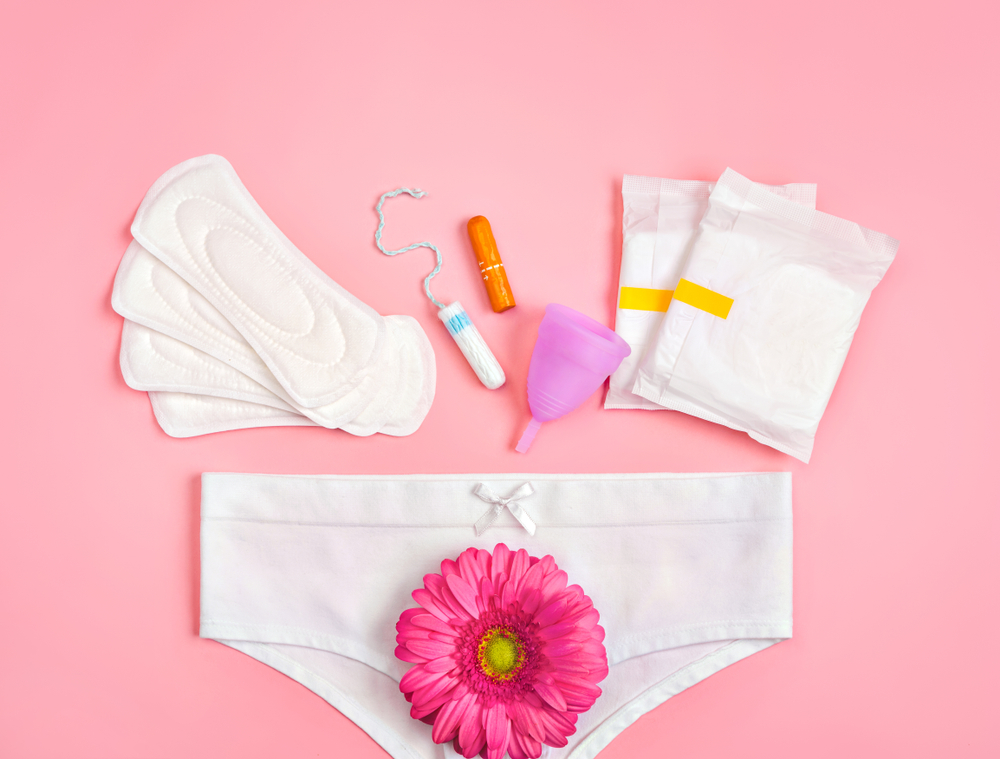 pads, tampons and menstrual cups