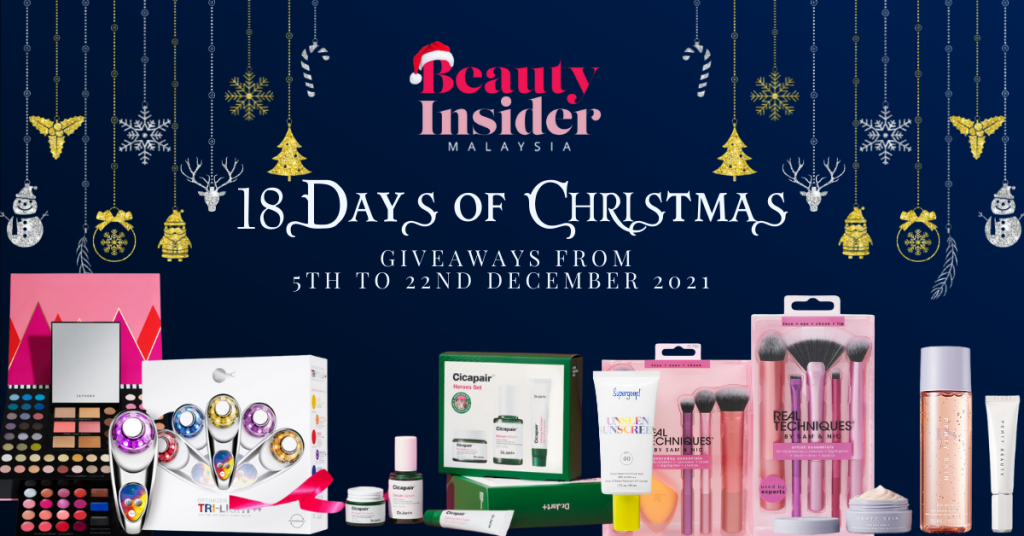 Beauty Insider’s 18 Days of Christmas: RM10,000 Worth of Giveaways For You!