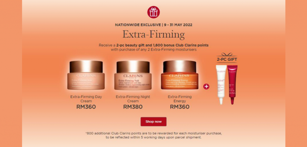 Clarins Extra Firming Promotion