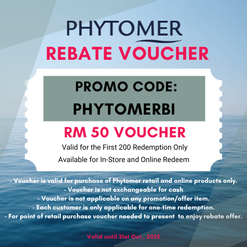 Phytomer Skincare : Redeem RM50 Cash Voucher Instantly !