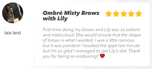 Ombré Misty Brows review