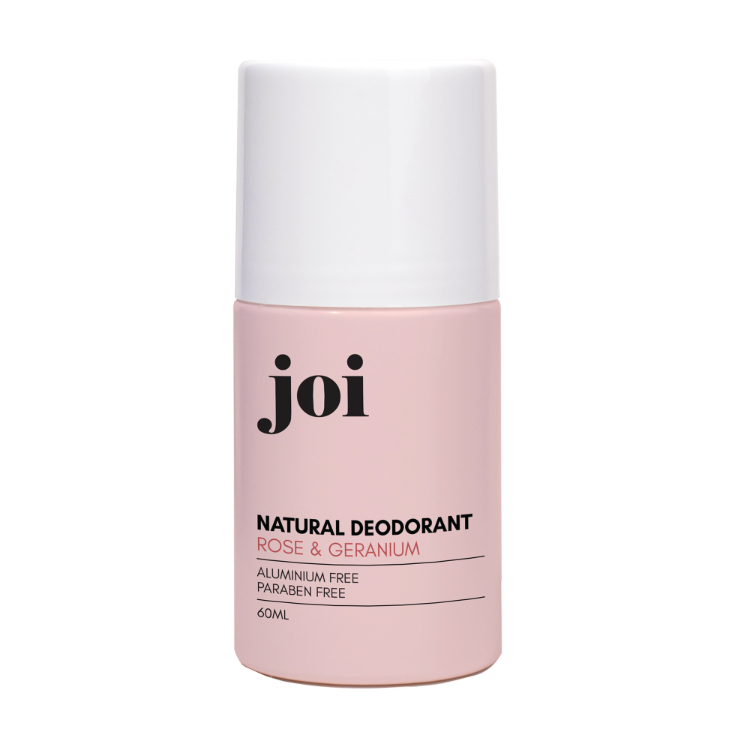 Joi, Natural Deodorant Rose & Geranium menjadi antara deodorant terbaik untuk bau badan dengan haruman mawar dan geranium