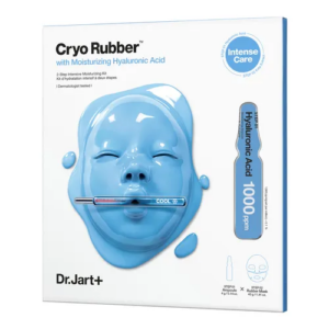 Dr.Jart+ Cryo Rubber Mask with Moisturising Hyaluronic Acid merupakan antara face mask terbaik kerana ia kaya dengan asid hyaluronik dan antioksidan.